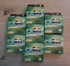 7 Packs PowerPro  Braided Fishing Line - Hi-Vis_Yellow - 80lb - 150yd/135m