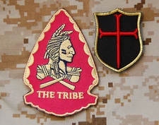 SEAL Team 6 NSWDG Replica Red Squadron Assault Team & 3D Mini Crusader Patch Set