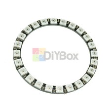 Fit For Arduino WS2812B 5050 RGB LED Ring 24Bit RGB LED  Integrated Drivers
