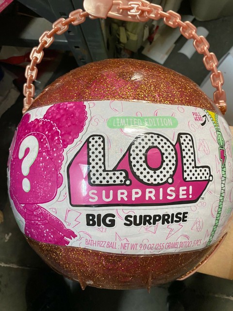 lol big surprise gold glitter ball