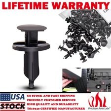 120PCS 8mm Hole Bumper Clips Auto Car Plastic Rivets Fastener Fender Push Pin US