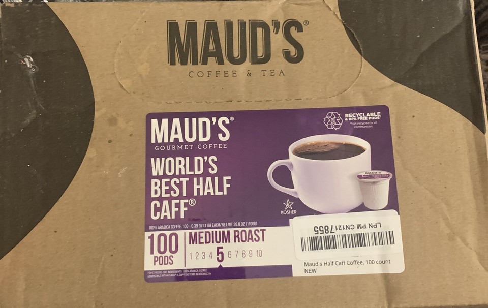 Maud's Half Caff Coffee Pods 100 ct World's Best Half Caff Flavor 100 Arabica eBay