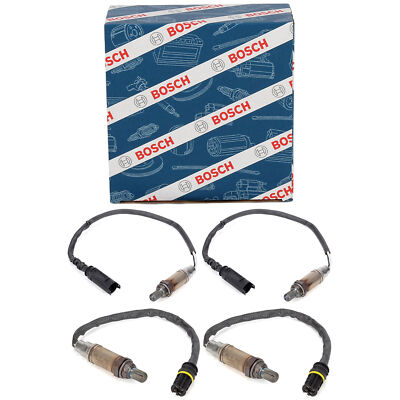4x BOSCH VOR+NACH Kat Lambdasonde für BMW E39 535/540i E38 735-750i E31 840Ci