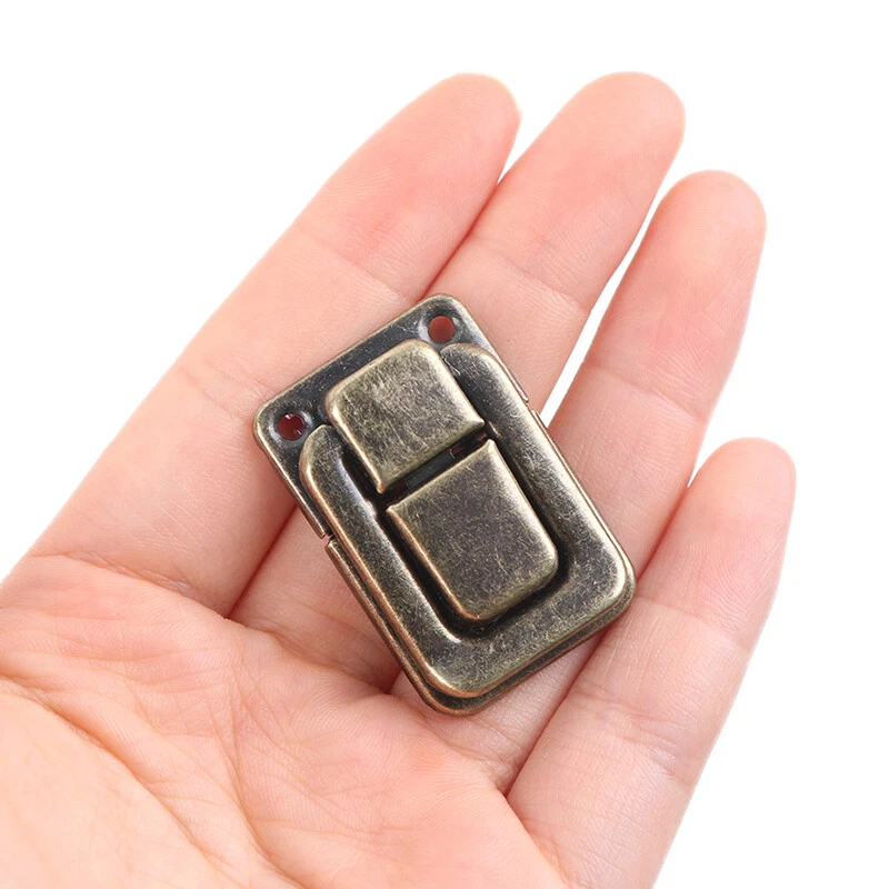 Small Wine Wooden Chest Case Gift Box Toggle Latch Suitcase Lock Hasp Hardware - image 3 of 4