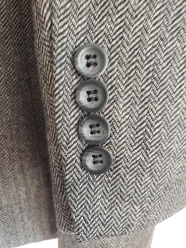Oscar de la Renta Cashmere Lambswool Sports Coat 44R Made in South Africa EUC - Picture 6 of 12