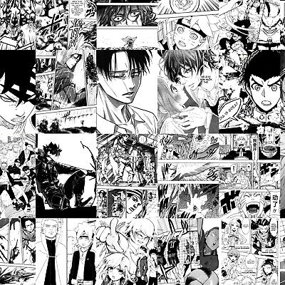 Jujutsu Kaisen- Manga WALL DECOR, PACK OF 18 Manga wall collage kit, Anime  wall poster 6 * 4 inches ( 300 GSM ) Yuji Itadori, Megumi Fushiguro