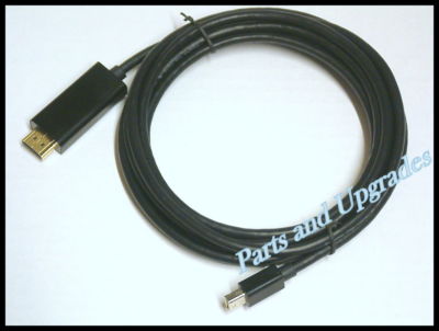 Black Mini Displayport To HDMI ThunderBolt Cable Macbook Pro 15 17'' Mid 2010 NEW