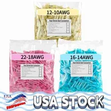 400/100x Heat Shrink Waterproof Butt Wire Splice Crimp Connectors Terminals Kit