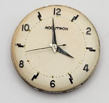 Bulova Accutron Model 214 Tuning Fork Movement with Rare Dial Untested AS IS