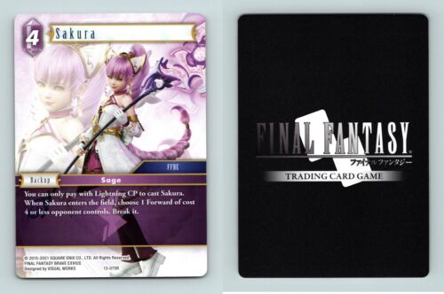 Sakura #13-075R Final Fantasy Opus XIII Crystal Radiance 2021 Rare TCG - Picture 1 of 1