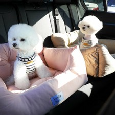 Portable Dog Booster Car Seat Comfort Pillow Safety Travel Carrier Pet Cat SMALL