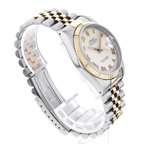 ROLEX Datejust 16233 creme Rom Überseeverkauf nur L Nummer gebraucht Herren - Bild 3 von 12
