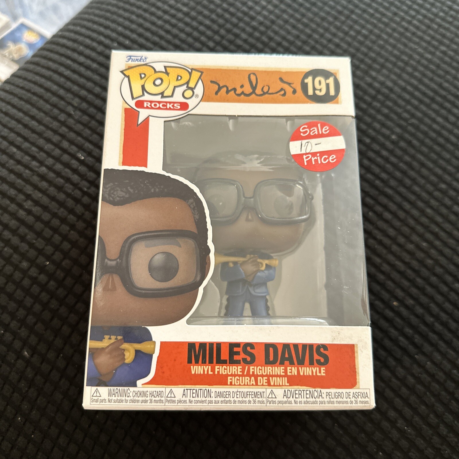 Sale Funko Pop! Rocks Jazz Miles Davis 191 Vinyl Figure Stereo Master Trumpet ✨New✨
