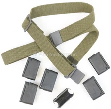 M1 Garand 8rd Clips and OD Web Sling Combo - AmmoGarand US Made