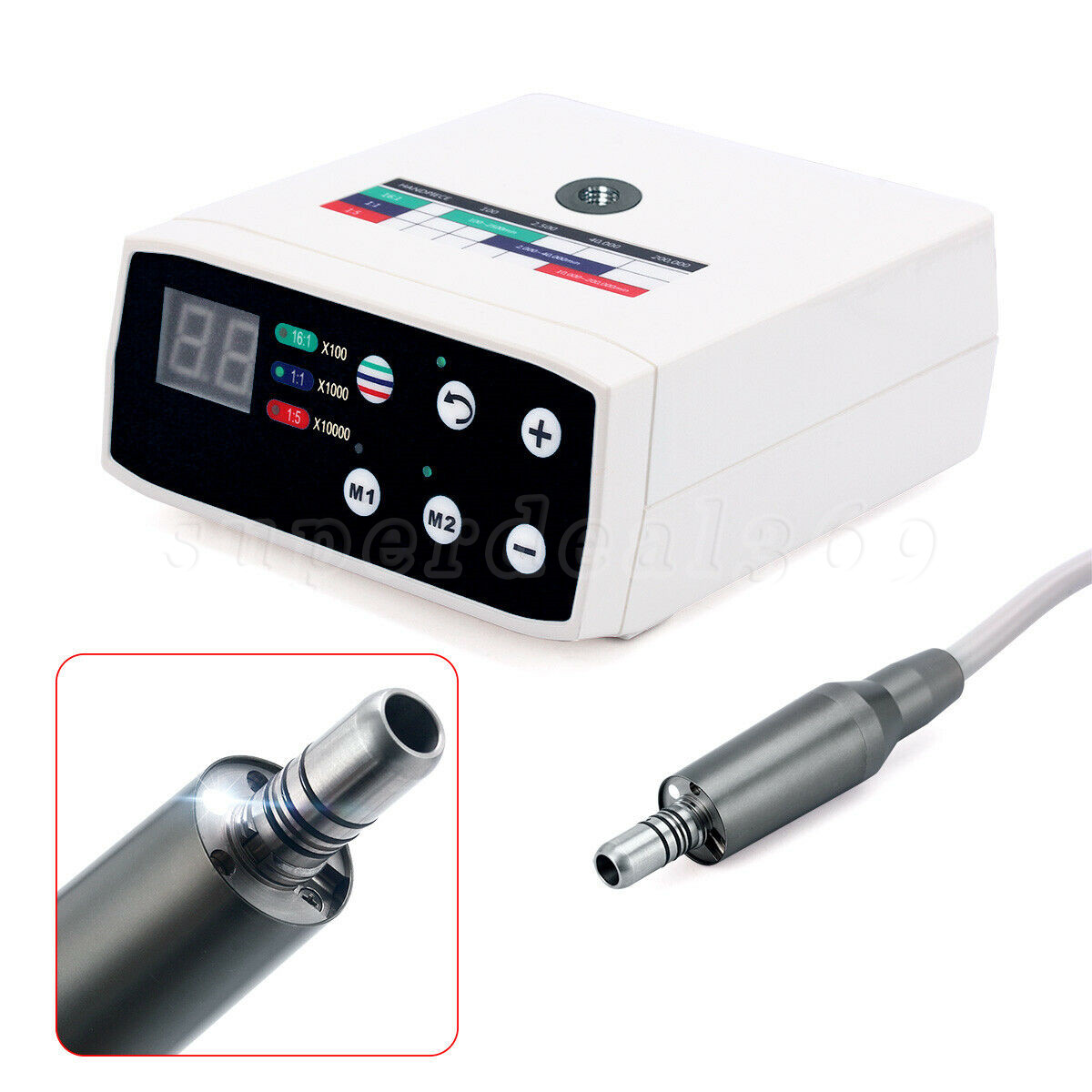 NSK Style Dental LED Brushless Electric Motor /1:5 Contra Angle Handpiece to