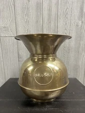Vtg Skoal Brass Spittoon Large 10in Tall Home Decor/Buisness Tobacco Dip Promo