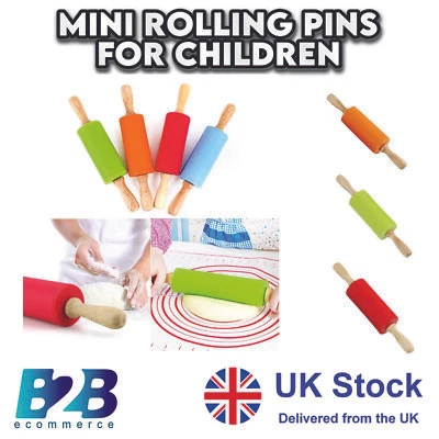 B2B CS Non Stick Silicone Rolling Pins for Bake,Dough Roller,Pizza,Cake-For Children