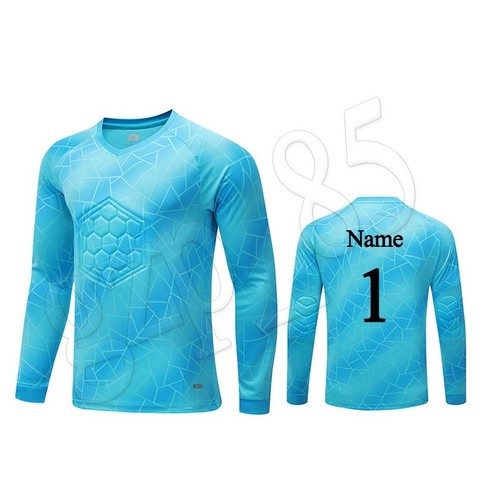 Football Kids Boys Girls Goalie Goalkeeper Shirt Padded Elbow - Picture 5 of 18