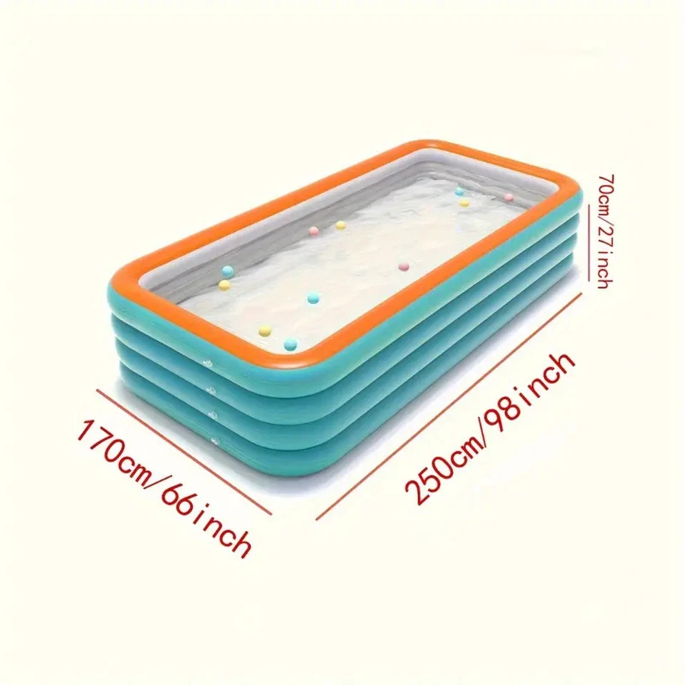 Piscina Gonfiabile Meravigliosa e Unica a 4 Anelli - Immagine 2 di 4