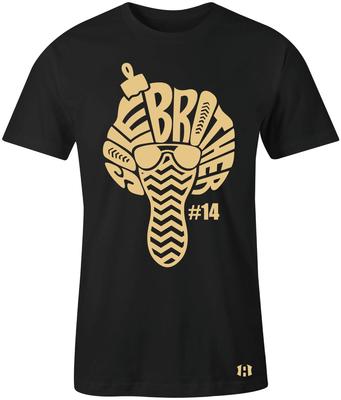 ''Sole Brother 14'' T-SHIRT to Match Air Retro 14 ''DMP Pack''