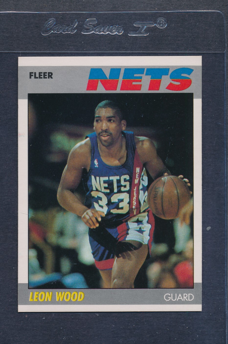 1987/88 Fleer #127 Leon Wood Nets NM *621
