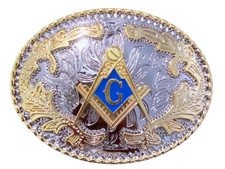 Masonic FreeMasons Western Rodeo Fashion Unisex Cowboy and Cowgirl Belt Buckles