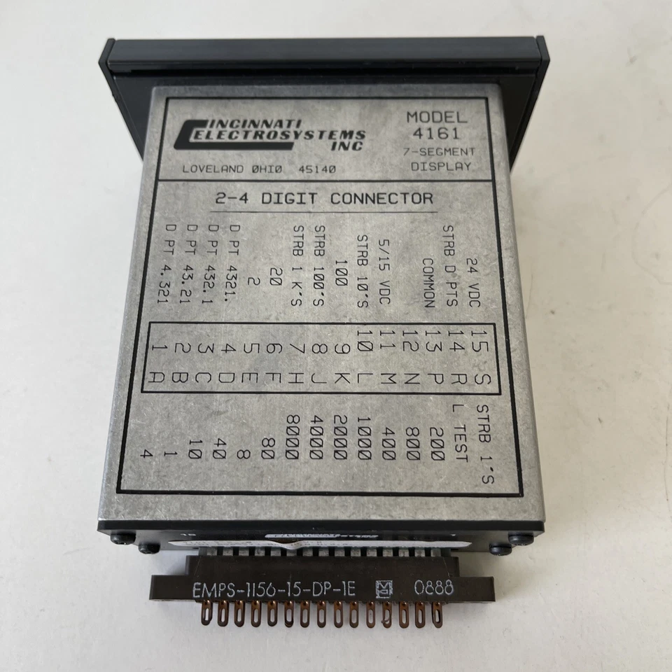 *NEW* CIncinnati Electrosystems Model 4161-2-5 Panel Display + Warranty! - Image 3 of 4