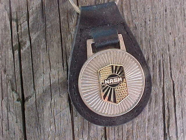 1930s NASH SILVER LEATHER KEY FOB NOS Hi-QUALITY CLASSY KEY HOLDER USA MADE - Image 2 of 4