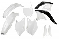 Set Plastics Motorradverkleidungen Full Kawasaki Kxf 250 2007 Ufo Plast Weiß