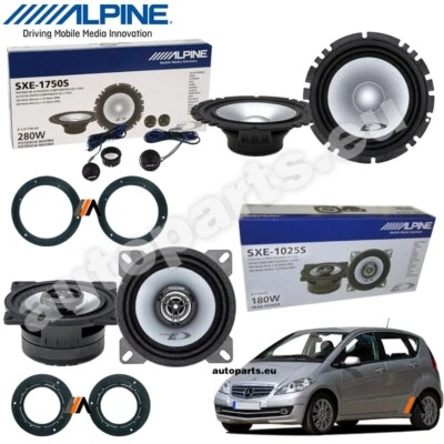 Kit 6 Altavoces Alpine Anteriores Posteriores Para Mercedes Clase A W169 - Imagen 1 de 4