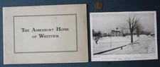 1901 Haverhill & Amesbury Massachusetts John G. Whittier Home booklet & photo --