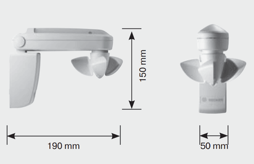 Becker Centronic SunWindControl SWC510 Sonnen-Wind-Sensor Funk 40330000220 - Bild 2 von 2