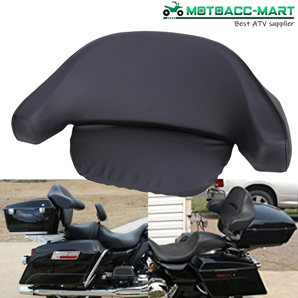 Chopped Tour Pack Trunk Wrap Around Backrest Pad For Harley