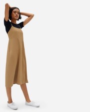 Everlane NWT The Japanese GoWeave Cross-Back Slip Dress Sz 00