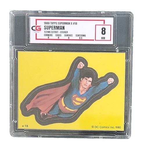 1978 Superman Movie Topps Superman-Hands/Hips Foil Sticker PSA 4
