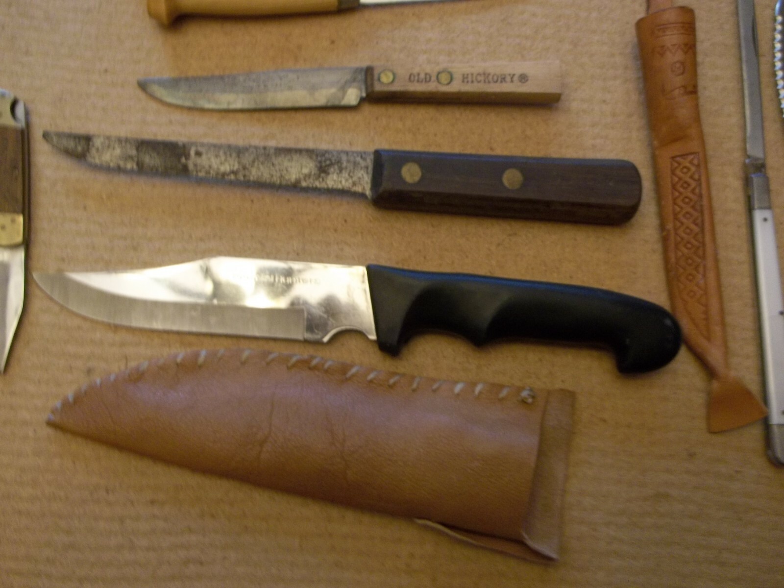 knife lot, 2 pocket knifes, 2 j marttini fishing knifes, special