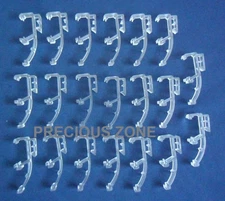 20 pcs of 1 Inch Mini Blind Double Slat Valance Retainer Clips - Clear