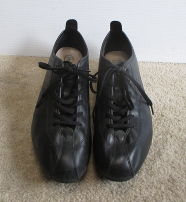 Quoc Pham QP Tourer Black Leather Lace Up Cycling Shoes Size EUR
