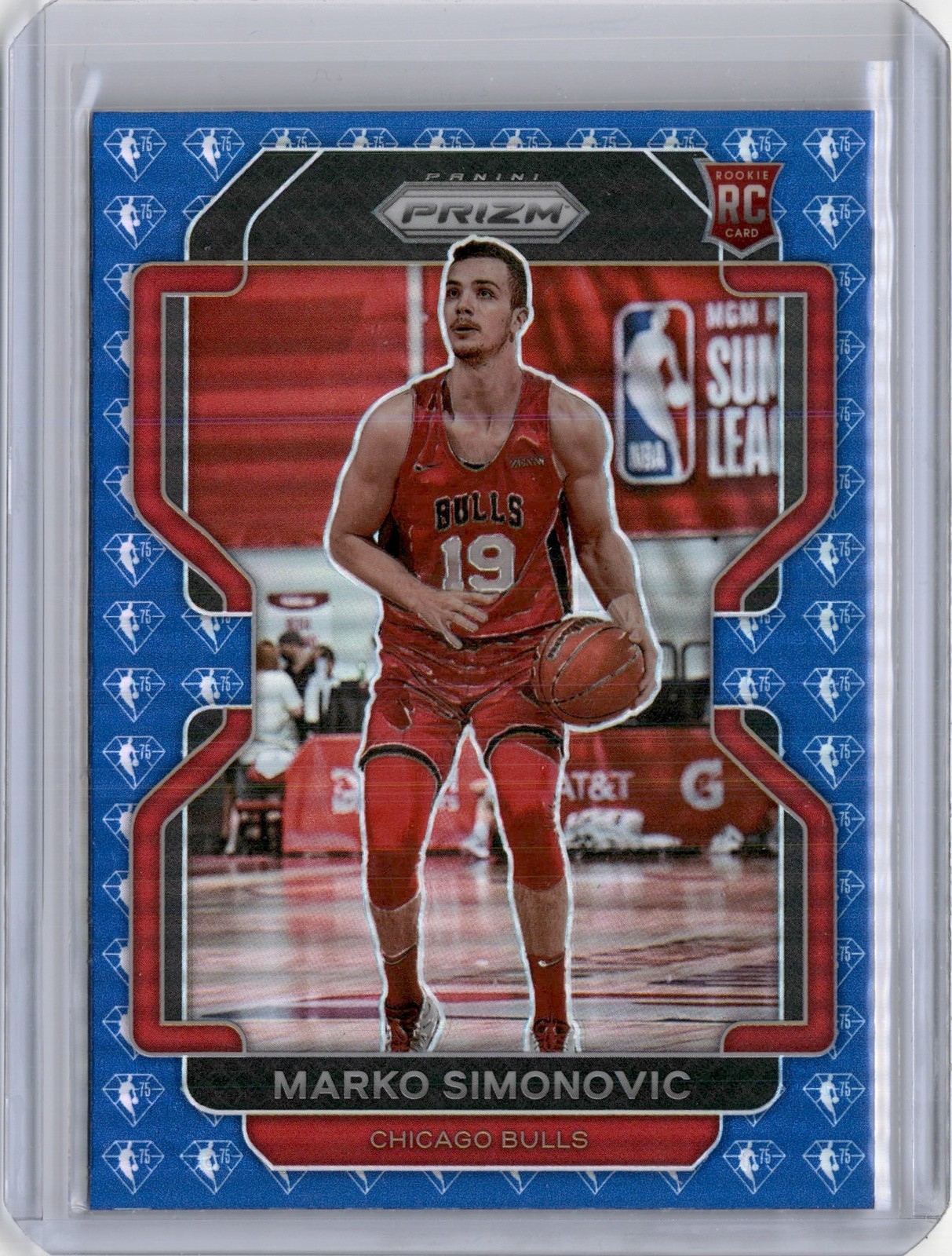 2021 PRIZM MARKO SIMONOVIC BLUE ROOKIE 75TH ANNIVERSARY RETAIL RC