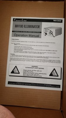 Dolan Jenner MH-100 Illuminator w/ 23'' Edmund Optics Dual Semi-Rigid Light Guide