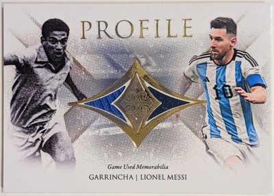 2023 Futera Unique World Garrincha Profile Lionel Messi Relic Patch SSP /20