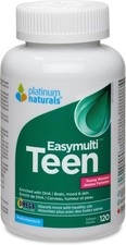Platinum Naturals Easymulti Adolescente para Mujeres Jóvenes Hierro Vitamina B6 B12 120 un. NUEVO