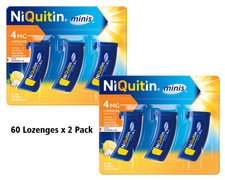 NiQuitin Minis Citrus Lozenges 4mg 60 Minis   Pack 2 Expiry Long