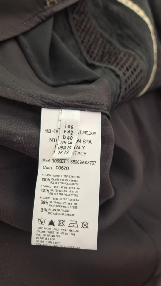 HIGH Tech Bluse Neu! schwarz Gr.40 NP 250,00 € Italy - Bild 4 von 4