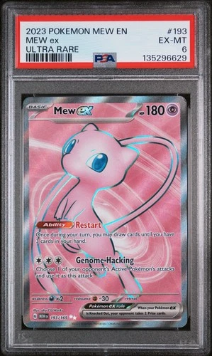 2023 POKEMON SV 151 MEW EN #193/165 MEW EX ULTRA RARE PSA 6