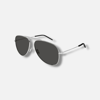 Saint Laurent SL 800 002 Men's Silver Square Sunglasses 59-14-145