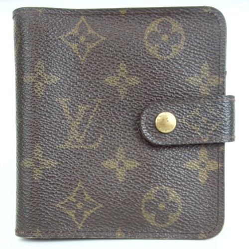Authentic Louis Vuitton M61667 Monogram Compact Zip Wallet[Used]620414