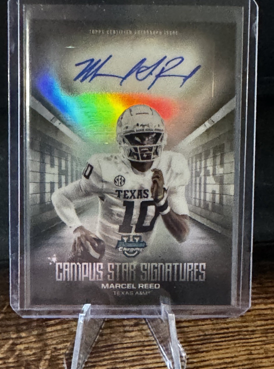 2025 Bowman University Chrome - Campus Star Signatures Marcel Reed Auto