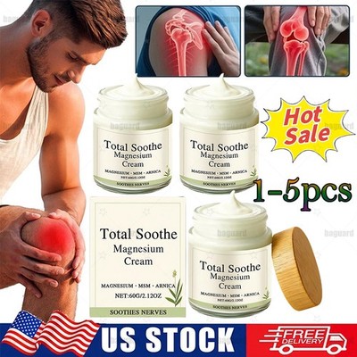 Total Relief Magnesium Cream,Nerve Relief Herbal Cooling Soothing Cream /60g HOT