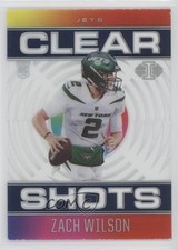 2021 Panini Illusions Clear Shots Sapphire Zach Wilson #CS-17 ni4